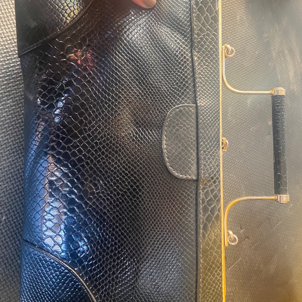 Leather vintage clutch